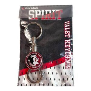Florida State Seminoles Valet Keychain By Stockdale w/ Logo Design New Old Stock